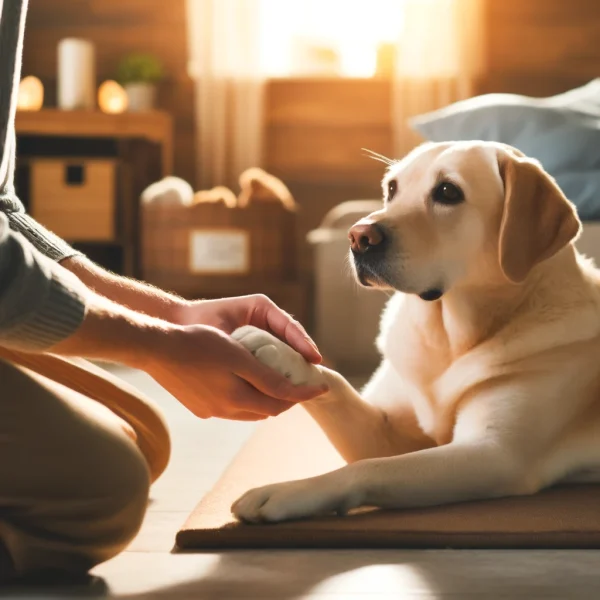 Manipulación de perros adultos
