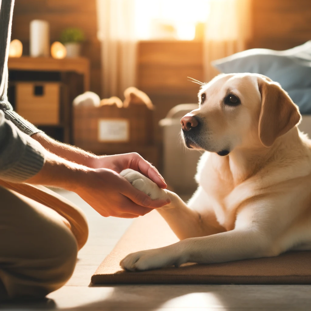 Manipulación de perros adultos